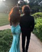 Mermaid Scoop Neck Satin Prom Dresses With Ruched