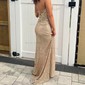 Sheath/Column V-neck Sparkly Sequin Prom Dresses With Ruched