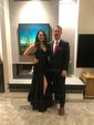 Ball Gown V-neck Satin Prom Dresses With Floor-length