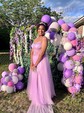 Ball Gown Sweetheart Tulle Corset Prom Dresses With Appliques