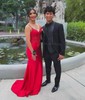 Mermaid V-neck Glitter Prom Dresses With Appliques