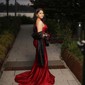 Mermaid V-neck Glitter Prom Dresses With Appliques