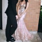 Mermaid V-neck Sparkly Sequin Prom Dresses With Appliques