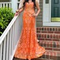 Mermaid V-neck Sparkly Sequin Prom Dresses With Appliques