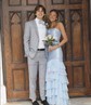 Mermaid Strapless Satin Chiffon Ruffle Tiered Prom Dresses