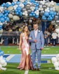 Mermaid Strapless Satin Cut Out Beaded Prom Dresses