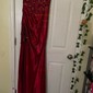 Sheath/Column V-neck Glitter Prom Dresses With Appliques