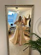 Ball Gown One Shoulder Tulle 3D Floral Prom Dresses