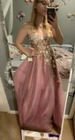 Ball Gown One Shoulder Tulle 3D Floral Prom Dresses