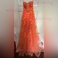 Ball Gown Tulle Strapless Prom Dresses With Appliques
