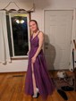 Ball Gown V-neck Tulle Prom Dresses With Appliques