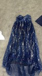 Ball Gown V-neck Tulle Prom Dresses With Star