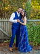Ball Gown V-neck Tulle Prom Dresses With Star