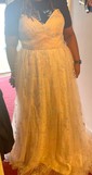 Ball Gown V-neck Tulle Prom Dresses With Star