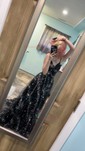 Ball Gown V-neck Tulle Prom Dresses With Star