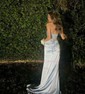 Mermaid Strapless Satin Corset Prom Dresses With Beading