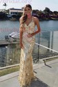 Mermaid V-neck Sparkly Sequin Prom Dresses