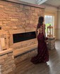 Mermaid V-neck Sparkly Sequin Prom Dresses