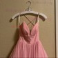 Ball Gown V-neck Floor-length Tulle Prom Dresses