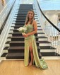 Mermaid Sweetheart Satin Corset Prom Dresses With Appliques