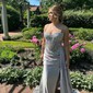 Mermaid Sweetheart Satin Corset Prom Dresses With Appliques