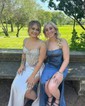 Mermaid Sweetheart Satin Corset Prom Dresses With Appliques