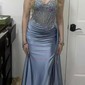Mermaid Sweetheart Satin Corset Prom Dresses With Appliques