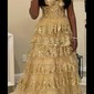 Princess Off-the-shoulder Sequin Tiered Prom Dresses