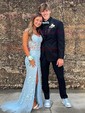 Mermaid Sweetheart Tulle Corset Prom Dresses With Appliques