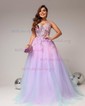 Ball Gown Sweetheart Tulle Prom Dresses With Appliques