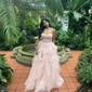 Princess Strapless Tulle Ruffle Prom Dresses