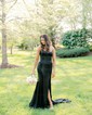 Sheath/Column Strapless Metallic Prom Dresses With Ruched