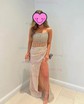 Sheath/Column Strapless Sparkly Sequin Prom Dresses With Beading