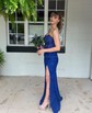 Sheath/Column Strapless Sparkly Sequin Prom Dresses With Beading