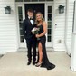 Sheath/Column Strapless Sparkly Sequin Prom Dresses With Beading