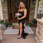 Sheath/Column Strapless Sparkly Sequin Prom Dresses With Beading