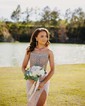 Sheath/Column Strapless Sparkly Sequin Prom Dresses With Beading