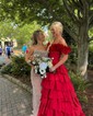 Sheath/Column Strapless Sparkly Sequin Prom Dresses With Beading