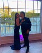 Trumpet/Mermaid V-neck Jersey Sweep Train Prom Dresses With Ruched