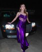 Sheath/Column Strapless Satin Corset Prom Dresses With Appliques
