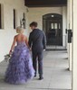 Ball Gown Strapless Tulle Floral Ruffle Tiered Prom Dresses