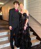 Ball Gown Off-the-shoulder Tulle Tiered Prom Dresses With Appliques