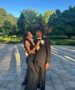 Sheath/Column V-neck Satin Corset Beaded Prom Dresses