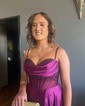 A-line Sweetheart Satin Corset Prom Dresses With Beading