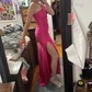 Mermaid One Shoulder Jersey Beaded Prom Dresses With Ruched