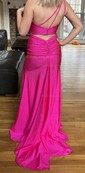 Mermaid One Shoulder Jersey Beaded Prom Dresses With Ruched