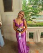 Mermaid Off-the-shoulder Satin Cut Out Prom Dresses