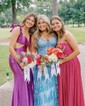 Mermaid Off-the-shoulder Satin Cut Out Prom Dresses