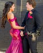 Mermaid Off-the-shoulder Metallic Prom Dresses With Ruched