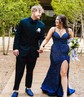 Mermaid V-neck Jersey Corset Beaded Prom Dresses